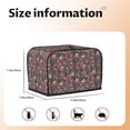 thumbnail image 2 of Rateoe Rose Mix Leopard Pattern Toaster Covers 2 Slice Wide Slot,Bread Machine Cover,Bread Dust Cover & Fingerprint Protection,Appliance Covers, 2 of 7