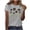 Gray, variant on Women's Tops Daisy Print Design Cute Tops for Women Summer Tops Casual Short Sleeve,Spring Tops for Women & Workout Tops for Women