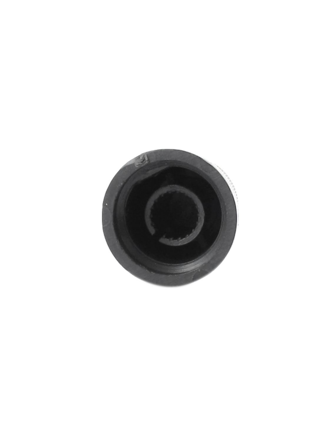 40pcs 6mm Knurled Shaft Black Top Taper Volume Knob Cap for Potentiometer Pot 