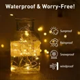thumbnail image 3 of 20 Pack Fairy Lights Battery Operated 3.3Ft 20 LED Mini String Warm White Indoor Party Christmas Decorations, 3 of 7