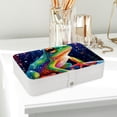 thumbnail image 6 of Frog PU Leather Jewelry Box with Removable Compartment and Earring Holder, Portable Travel Organizer, 6 of 6