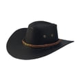 thumbnail image 3 of Sombrero de vaquero Strade Fareast Limited sombrero para El sol informal de ala grande negro, 3 of 8