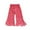 Hot Pink, variant on Girls Ribbed Flare Pants Split Bell Bottom Pants Wide Leg Elastic Waist Trousers Toddler Leggings 3T