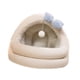 thumbnail image 4 of Cama cálida para gatos de invierno, nido semicerrado para gatos, universal, antideslizante, diseño de mariposa, suave, cálida y acogedora, casa para S, 4 of 9