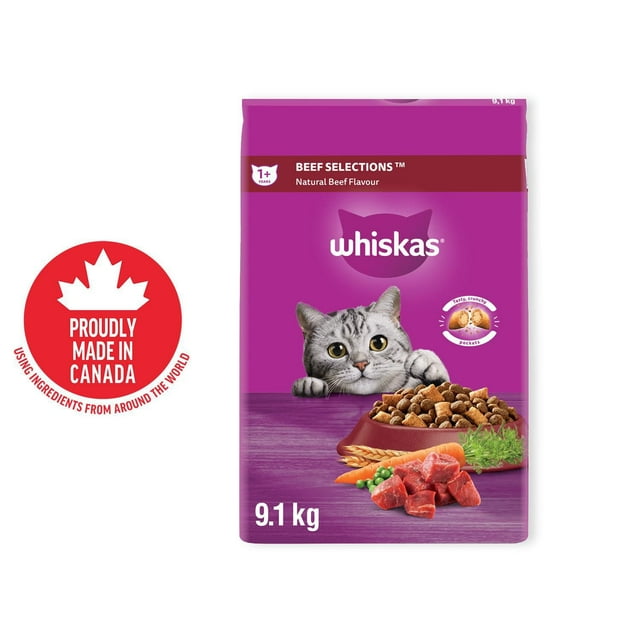 Whiskas Beef Selections Natural Adult Dry Cat Food