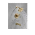 thumbnail image 2 of Delta Sparrow Champagne Bronze 1-handle Multi-function 6-in Round Bathtub and shower Faucet, 2 of 7