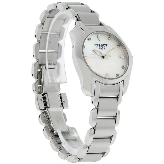 Tissot Women's 28mm Steel Bracelet & Case Quartz MOP Dial Analog Watch T0232101111600