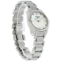 Tissot Women's 28mm Steel Bracelet & Case Quartz MOP Dial Analog Watch T0232101111600