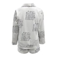 thumbnail image 3 of DHFJKG Womens 2 Piece Sets Spring Summer Outfits Half Zip Collar Long Sleeve Shirts Shorts Set With Pockets Vacation Clothes Trendy Outfit, 3 of 5