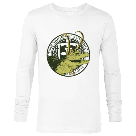 Marvel Loki Alligator Loki TVA - Long Sleeve T-Shirt for Men - Customized-White