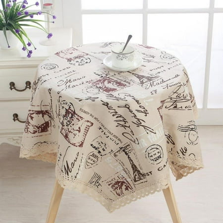 

Flannel Backed Vinyl Tablecloth Waterproof Oil-Proof Stain Resistant PVC Table Cover for Kitchen 41 x 41 Inch