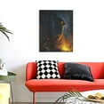 thumbnail image 4 of KLL Glowing Snake Dark Forest Print Canvas Wall Art, Canvas Painting Prints Canvas Art Wall Decor Home Decoration for Living Room Bedroom Office, 4 of 6