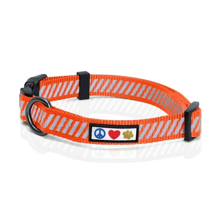 UPC: 0735255518535 | Pawtitas Reflective Dog Collar for Dog and Puppies Extra Small and Small Puppies – Orange S Collar