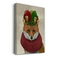 thumbnail image 3 of Christmas Foxy Christmas Fool- Gallery Wrapped Canvas, 3 of 9