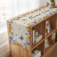 thumbnail image 6 of Table Runners 70 Inches Long Dress Scarves, Spring Wildflowers Farmhouse Coffee/Dining/Kitchen Table Decor, Holiday Table Runner, Watercolor Tulip Floral Leaf Plant Beige 13x70 Inch, 6 of 9