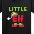 thumbnail image 4 of Inktastic Christmas Little Elf Youth T-Shirt, 4 of 5