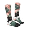 thumbnail image 3 of Fotbe Black Cat Pink Bathroom print Women's Men's Novelty Crew Socks Cotton Socks Knee High Socks for Walking,Running,Nurses,Pregnancy, 3 of 8