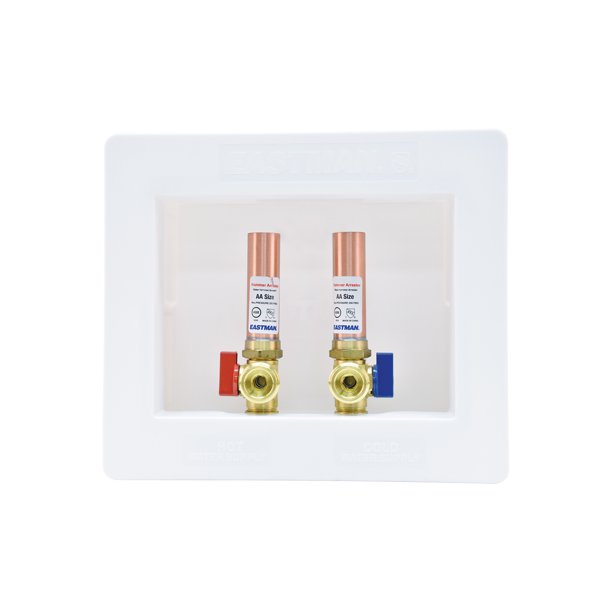 Eastman 60227 DualDrain Washing Machine Outlet Box with Hammer