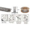 Gordon Glass Medium Density Window Pile - 100 ft. Roll .200 Pile Height; .187 Backing Width