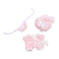 thumbnail image 4 of Conjunto de Pijamas de 3 Piezas CUTICAT para Muñecas Rosa, 4 of 8