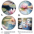 thumbnail image 3 of Designart "Monet's Water Lily Pond Reflections in Art II" Cottage Framed Wall Art - Country Green Lake Entryway Framed Wall Art, 3 of 6