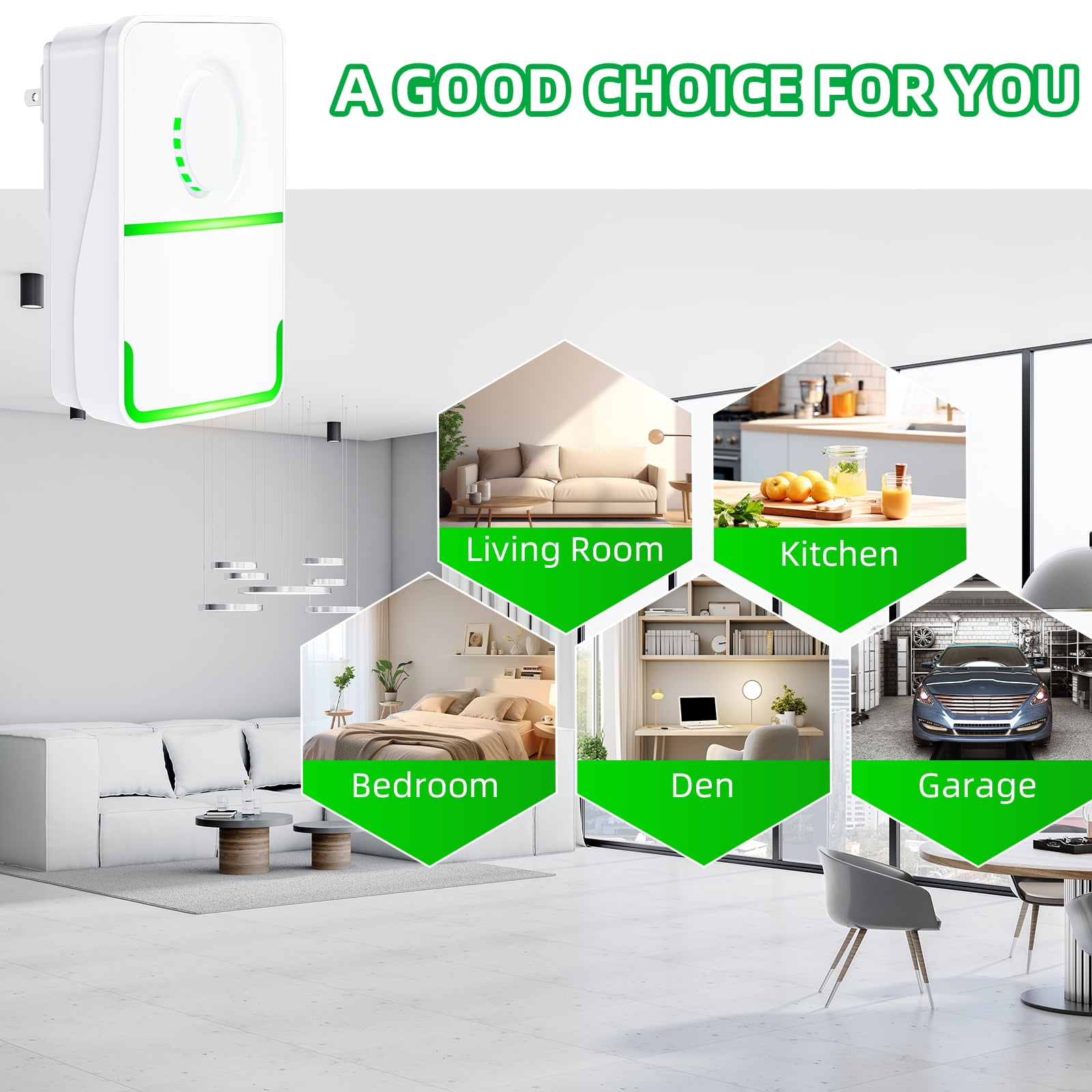 JahyShow Plug in Air Purifier, 4 Pack Air Ionizers for Home Portable Negative Ion Air Purifier for Bedroom, Office, Kitchen