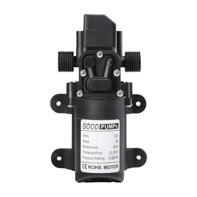 Bomba Pulverizadora Autocebante, Bomba de , 12 V, 60 W, Longitud 16,5 Cm, Multifuncional, 0,8 MPa, para Pulverizar en El Jardín, Fácil Instala