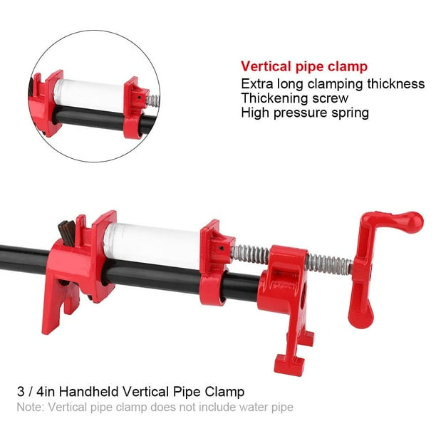 Vertical shop pipe bracket