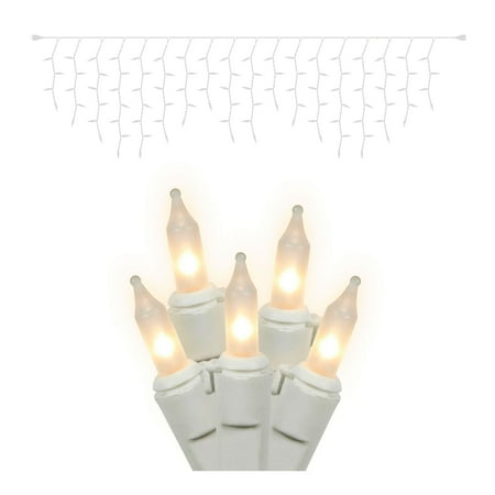 Vickerman 100 White Mini Light Icicle Light on White Wire  9  Christmas Light Strand price history on PriceWatchPro