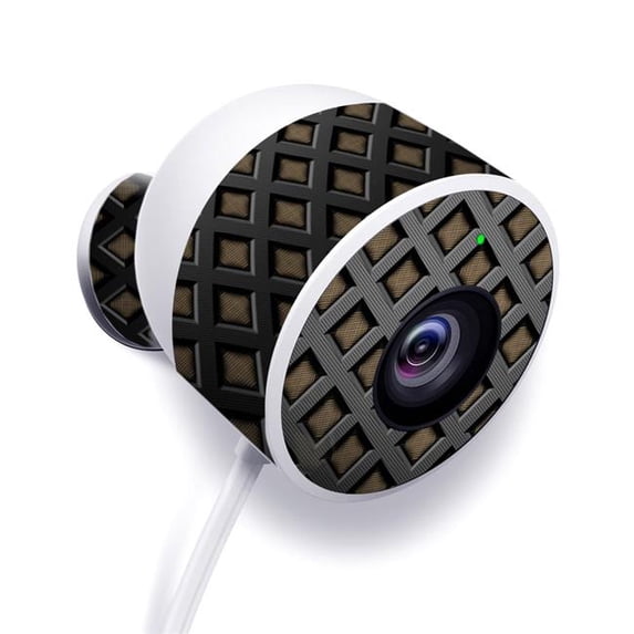 MightySkins NECAOUT-Black Wall Skin for Nest Cam Outdoor Security Camera - Black Wall