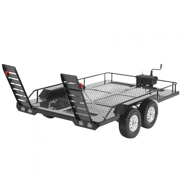 FLAMEEN High Simulated RC Trailer Car, RC Trail Car, For 1/10 RC Car Children Kids RC Crawler Car