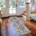 thumbnail image 6 of Hallway Washable Runner Rug - 2x7 Kitchen Rugs Entryway Vintage Soft Floor Mat Non Slip Indoor Farmhouse Carpet For Bathroom Living Room Bedroom (2 X 7  Brick), 6 of 6