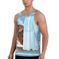 thumbnail image 2 of Salouo Funny Cat Taking a Bath for Men's Tank Tops,Sleeveless Muscle Shirts for Men Quick Dry Workout Tank Top Gym Muscle Tee Fitness Bodybuilding Sleeveless T Shirt-4X-Large, 2 of 7