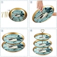 thumbnail image 4 of Shark Elegant Earring Holder Stand with Plastic Discs and Iron Pillars | 32cm Height, 21cm/24cm/27cm Plates, 4 of 6