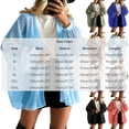 thumbnail image 4 of Tqcoqu Womens Long Sleeve Lightweight Sheer Cardigans,Kimonos Casual Loose Open Front Beach Cover Ups,Black Women's S-XXXL, 4 of 7