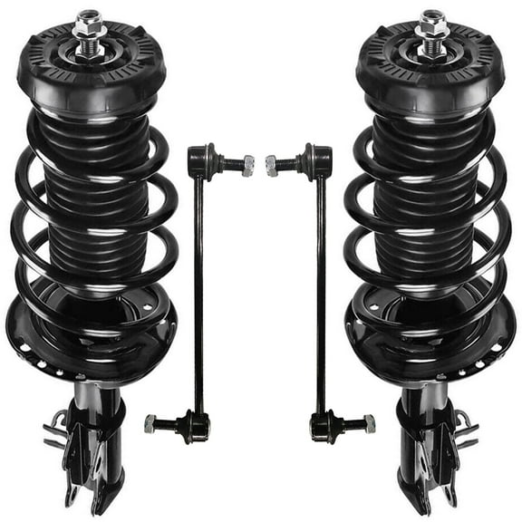Detroit Axle - Front Struts Sway Bars for 2012-2020 Chevrolet Sonic 2 Struts with Coil Spring Assembly 2 Sway Bar End Links 2013 2014 2015 2015 2017 2018 2019 Suspension kit Replacement