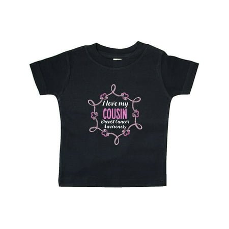 

Inktastic I Love My Cousin- Breast Cancer Awareness Gift Baby Boy or Baby Girl T-Shirt