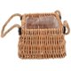 thumbnail image 3 of Woven Flower Basket With Handle For Wedding Party Decorative Floral Arrangement 19x18cm Artistic Design 1Pack, 3 of 4