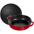 thumbnail image 2 of STAUB Braisers 2,5 L Sauteuse Ronde en Fonte, Cerise, 2 of 6
