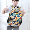 thumbnail image 6 of FORMRS Unisex School Backpack 17" Student Travel Bag with Laptop Compartment, Colorful Clover Pattern, 6 of 7