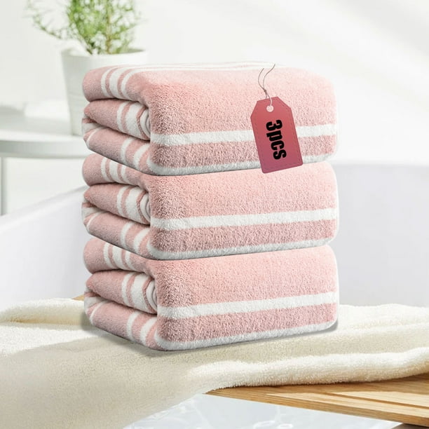 3 Piece Towel Set Soft Absorbent Towels Household Towels Gift Towels For Hand Gym Beauty Spa And Home Hair Care Large Towel For Bathroom