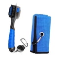thumbnail image 3 of Toalla de Golf Shamjiam Kit de limpieza de palos de Golf limpiador de ranuras Azul, 3 of 8