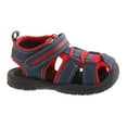 thumbnail image 2 of Rugged Bear Boy Closed Toe Kids Sport Sandals, Navy Red, 13, 2 of 5