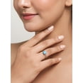 thumbnail image 4 of Solid 925 Sterling Silver Larimar Solitaire Ring 1.82 ct, 4 of 8