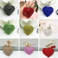 thumbnail image 4 of Romantic Dazzling Rhinestone Love Heart Charm Pendant Fringe Keychain Keyring, 4 of 8