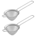 thumbnail image 1 of 2Pcs Stainless Steel Tea Strainer Small Conical Cone Mesh Strainer for Cocktails Coffee Juice Tea, Silver, 1 of 5