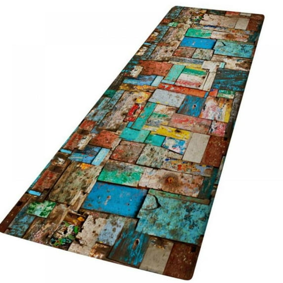 AVAIL 3D Printed Thickened Flannel Fabric Area Rug Non-Slip Backing Bath Rug Home Kitchen Floor Mat Multi-size