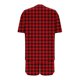 thumbnail image 5 of Pijama informal holgado con estampado de cuello redondo y manga corta para mujer, de poliéster, 5 of 5