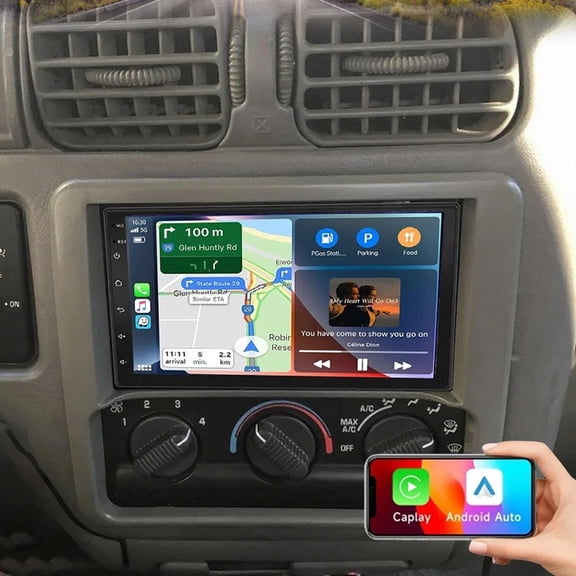 Gsuatey 7 Inch Car Stereo Radio for Chevy S10 2003-2006 with Apple CarPlay Android Auto, Android Touchscreen Car Player with Bluetooth GPS Navigation WiFi FM MirrorLink Backup Camera