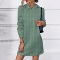 thumbnail image 2 of Lindreshi Sweater Dress Fall Fashion Womens Casual with Pocket Christmas Print Long Sleeve Loose Hooded Women Dress, 2 of 6